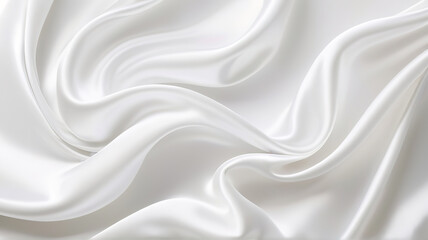 Obraz premium Wrinkles. Long white in dark silk satin. For backgrounds or artwork