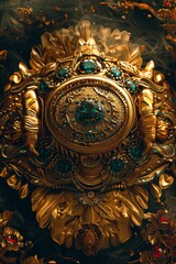 Luxurious Golden Boxing Belt Artwork for Elegant Mobile Wallpaper