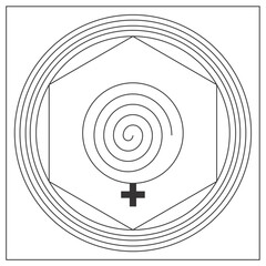 Radiesthesic graphics - radiesthesia