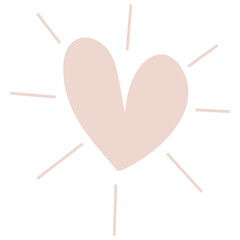 Heart line art drawing vector illustration. Abstract love symbol. Outline  vector background. Art design. Heart vector icons. Set of love symbols isolated.love decoration