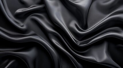 Obraz premium A black fabric with a shiny texture