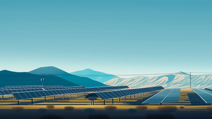 granja solar, energía renovable, cuidado ambiental   