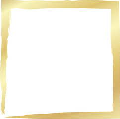 Gold square frames brush. Design elements