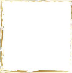 Gold square frames brush. Design elements