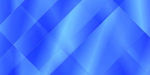 Obraz premium abstract blue background with light multiply and gradient color line and stripe patterns, Digital shiny geometric fractal pattern, geometric wall metal texture tech diagonal and triangle background.