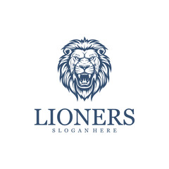 Lion king logo vector illustration