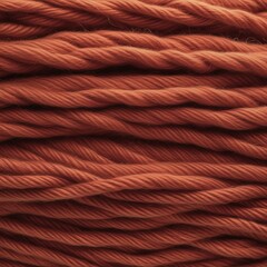 close up of tightly coiled, orange-brown wool threads, yarn. concepts: fashion and textile design, craft and DIY projects, home decor and interior design, comfort, texture overlays and digital art