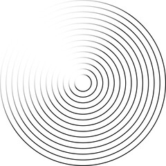 Fototapeta premium Circle lines gradient. Creative design