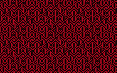 geometric polygon red color seamless pattern vector png