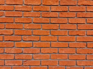 orange brick wall background. texture of a brick wall