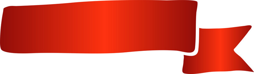 Red price tag ribbon and banner