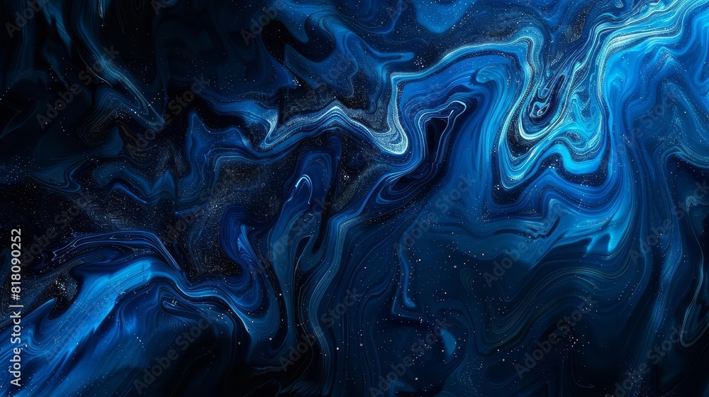 Poster mesmerizing gradation of black to deep blue creating a captivating and mysterious abstract backgroun