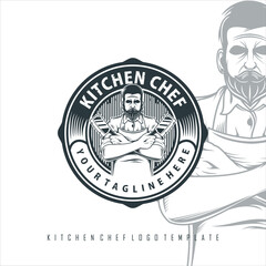 KITCHEN CHEF LOGO TEMPLATE 