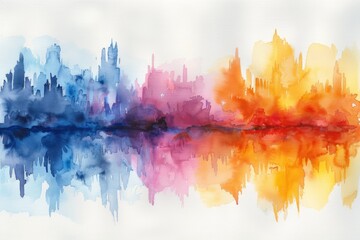 abstract watercolor rainbow background wallpaper design images