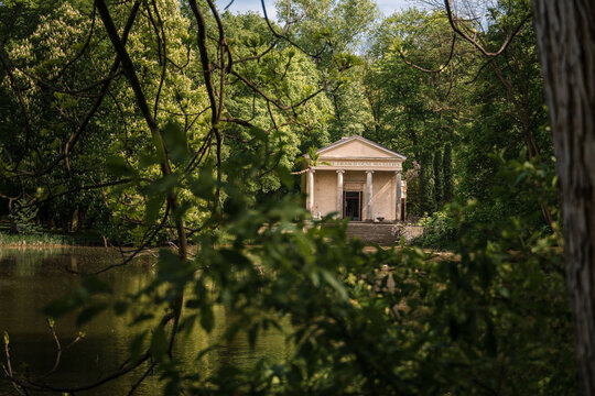 Temple of Diana in the romantic Arkadia Park, Poland
