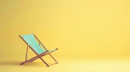 Chair on the yellow background UHD wallpaper