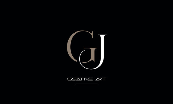 GJ, JG, G, J abstract letters logo monogram