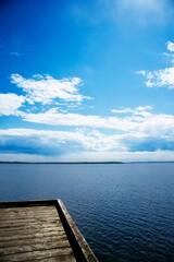 Fototapeta premium Pier Overlooking Lake