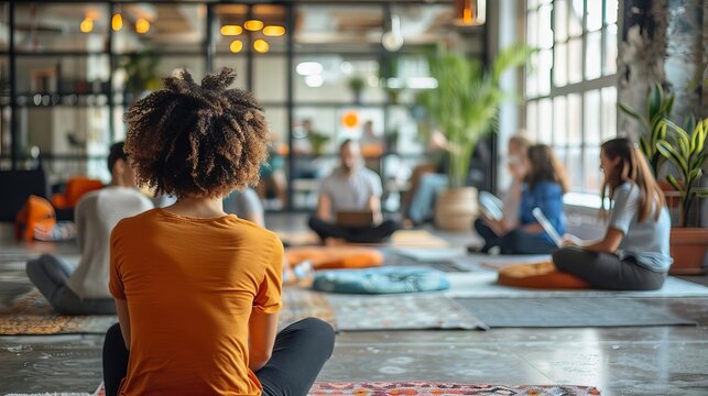 Workplace wellness program online, supporting employee well-being and job satisfaction