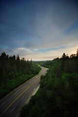 Obraz premium Rural Highway Deserted