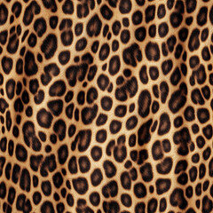 Leopard fur texture seamless pattern, fashion design. Generative ai