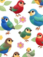 Obraz premium collection of birds