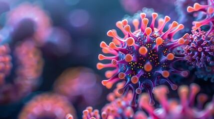 This is a microscopic image of a virus. The virus is surrounded by a protein coat called a capsid, which is made up of 20 triangular facets.