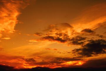 Fototapeta premium Orange Hue Sky