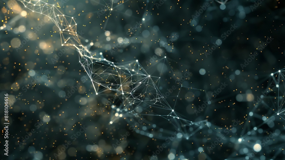 Poster neural connections abstract closeup of brain cells network science and technology wallpaper digital 