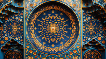 detail of the ceiling of the mosque