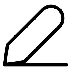 draw line icon isolated on white background