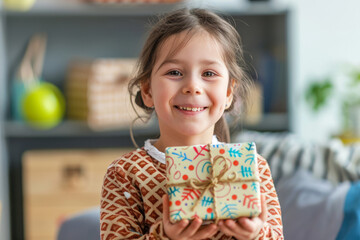 A handmade gift crafted by a child for their parents, a labor of love filled with creativity, thoughtfulness, and personal touches, presented with pride and excitement on Parents Day.
