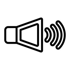 Speaker Vector Line Icon Design