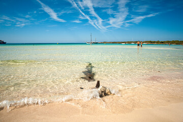 Son Saura beach. Ciutadella. Minorca. Balearic Islands. Spain.