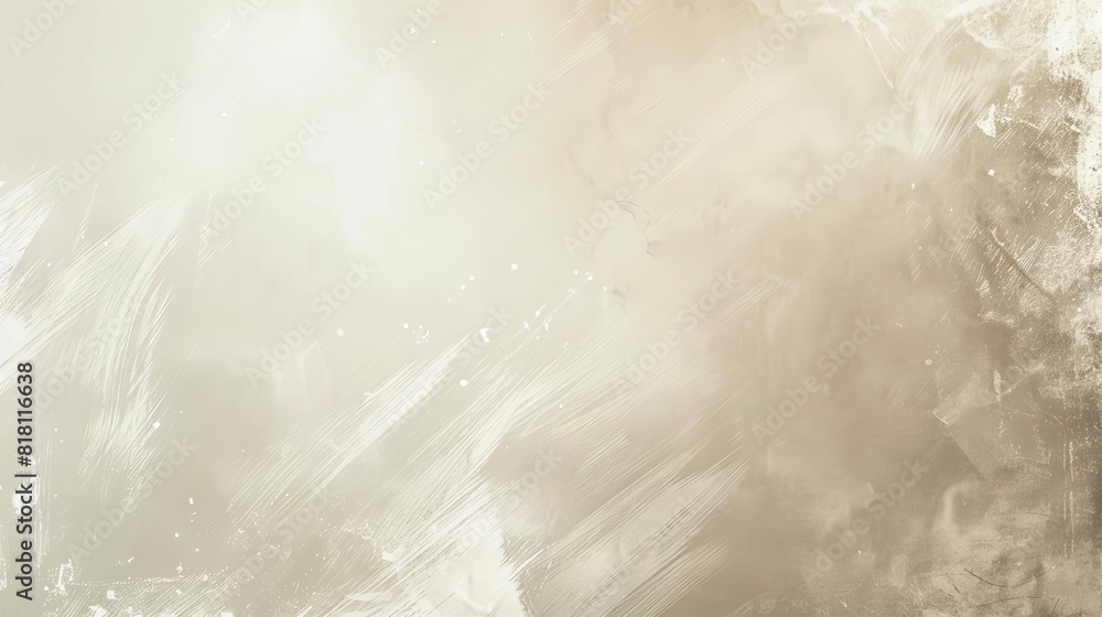 Aufkleber soft beige and gray gradient background with subtle noise texture wide banner design