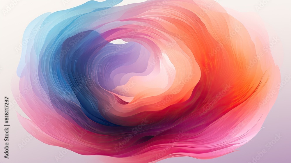 Aufkleber abstract gradient circle background with vibrant colors and smooth textures