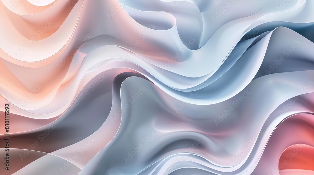 Aufkleber sophisticated abstract background with fluid graceful lines and subtle color gradients