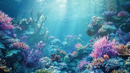 Fototapeta na wymiar Aqua explore underwater UHD wallpaper