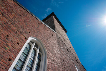 Low angle view of a church against the sky