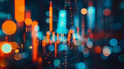 stock market trading graph analysis business and finance concept