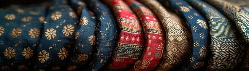 Obraz premium A Nepalese Gunyu Cholo, with its rich fabrics and cultural motifs, showcasing the Himalayan traditions and artisanship