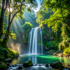 waterfall in the forest 011
