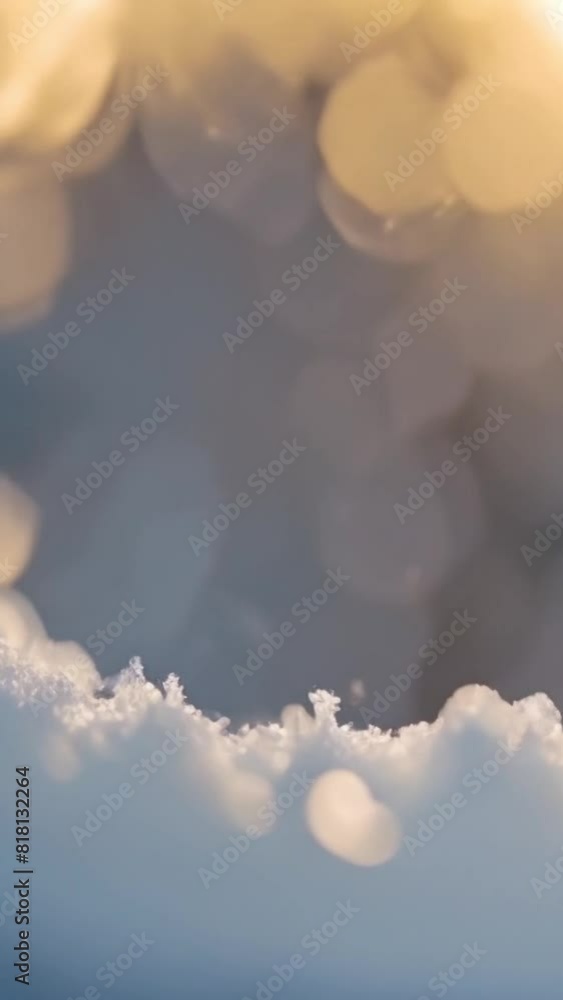 Wall mural vertical 9:16 blurred blank sunny snowy empty background copy space for text