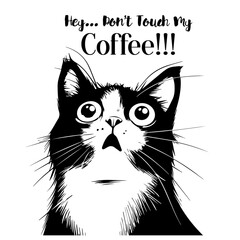 Funny cat Illustration. Black Cat Silhouette. Funny Cat. Isolated Illustration AI. 