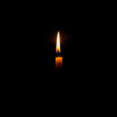 Candles glow in the dark