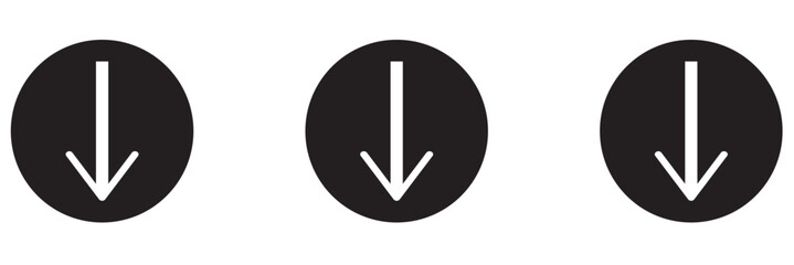 Download icon set. Download vector icon