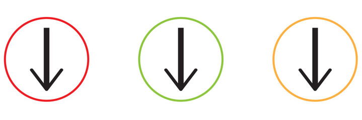 Download icon set. Download vector icon