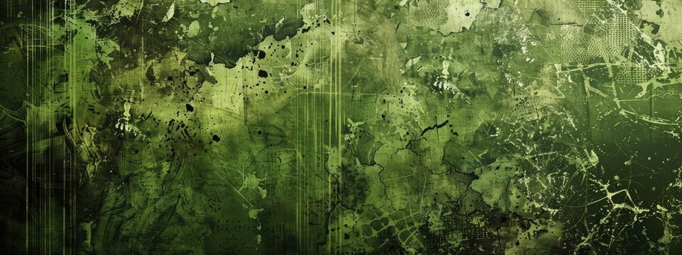 abstract grunge green army background. background texture with dark green