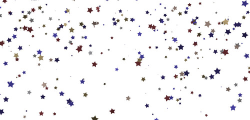 Heavenly Showers: 3D Gold Stars Rain Illustration Transcends Imagination