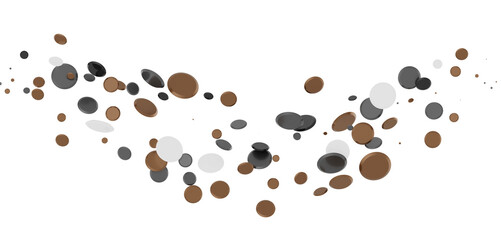 Confetti, paper triangle on the floor, fancy, colorful, celebration party